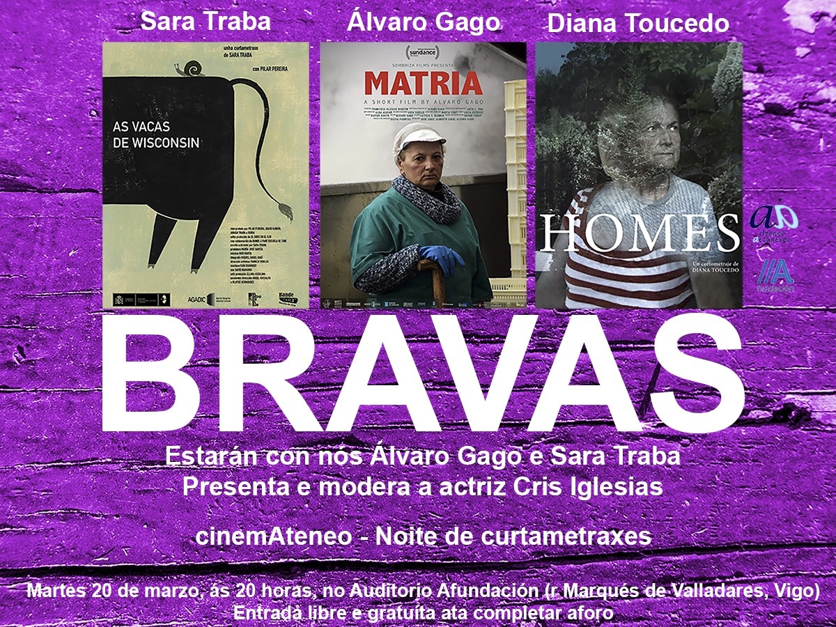 CinemAteneo presenta mañana en Vigo tres cortos gallegos protagonizados por mujeres